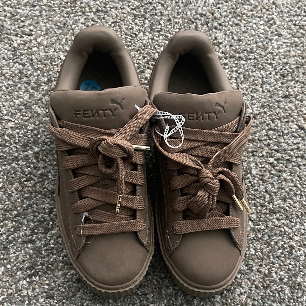 Puma FENTY Creeper Phatty by Rihanna Men’s Brown Sneakers with Gold Accents